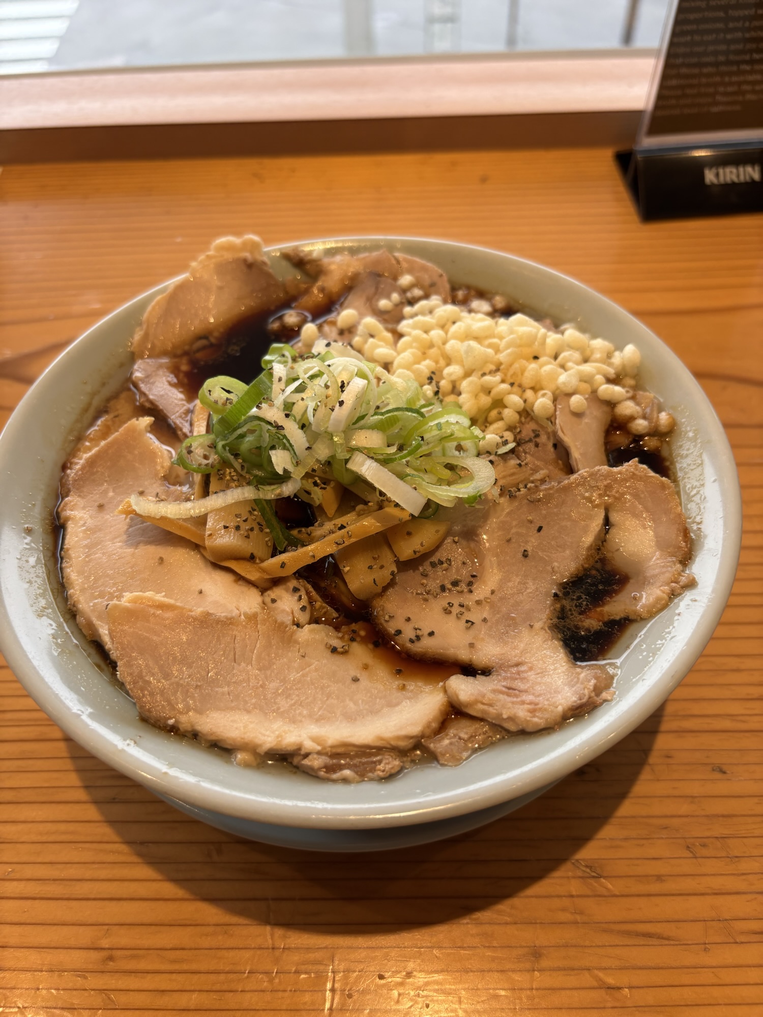 Jiro-style ramen with black ramen